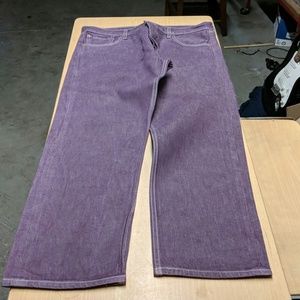 Purple levi 501 jeans 36/30